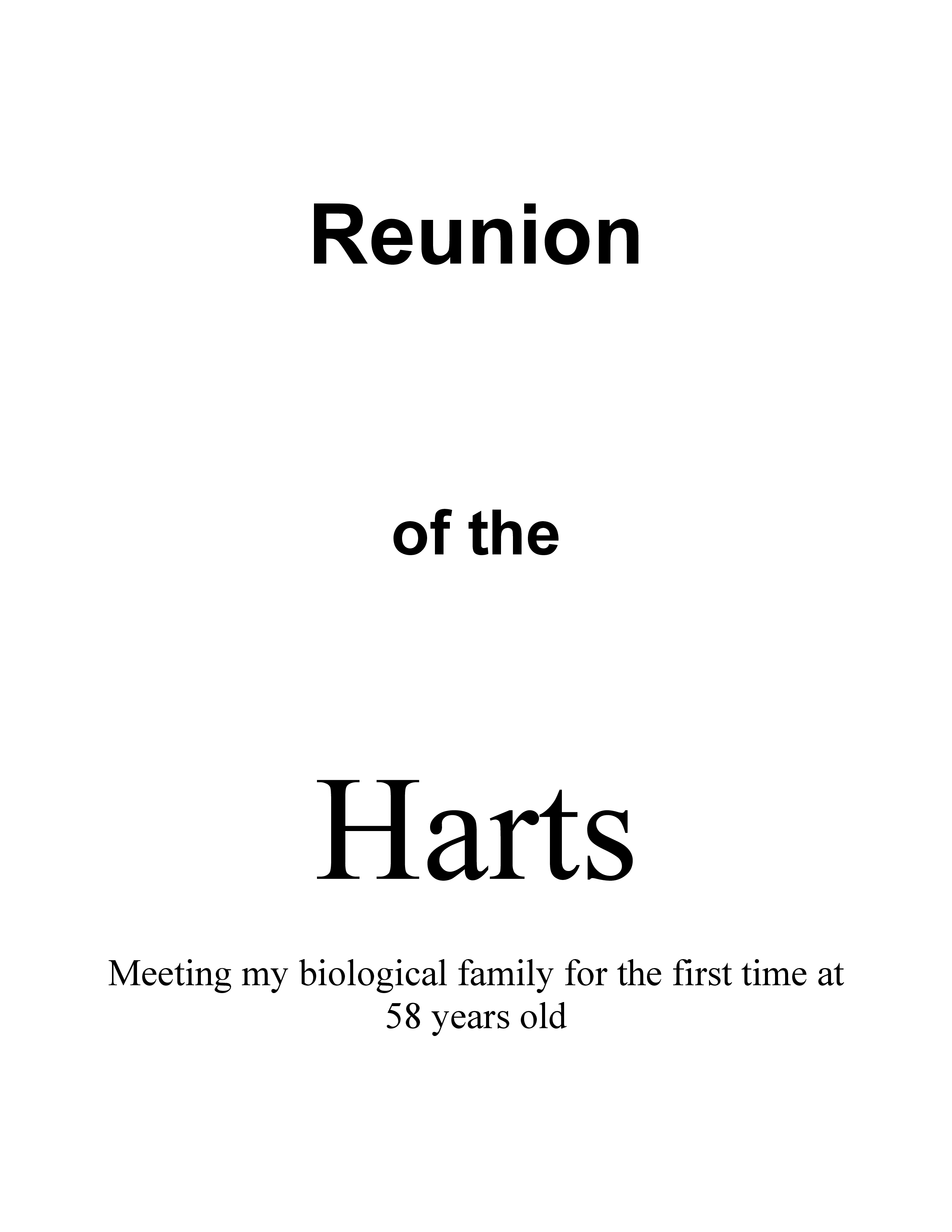 Reunion of the Harts Book Cover